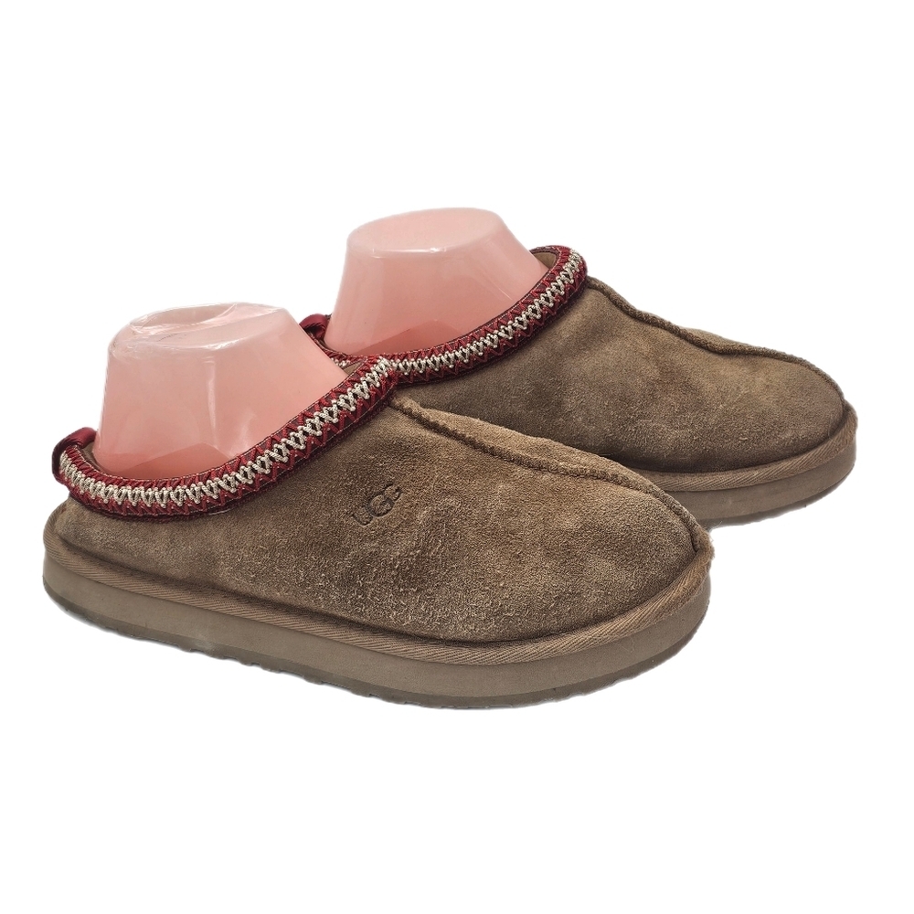 UGG Tasman II Rocky Oak Suede Sheepskin Slipper Clog Women 6 Indoor Outdoor Wear